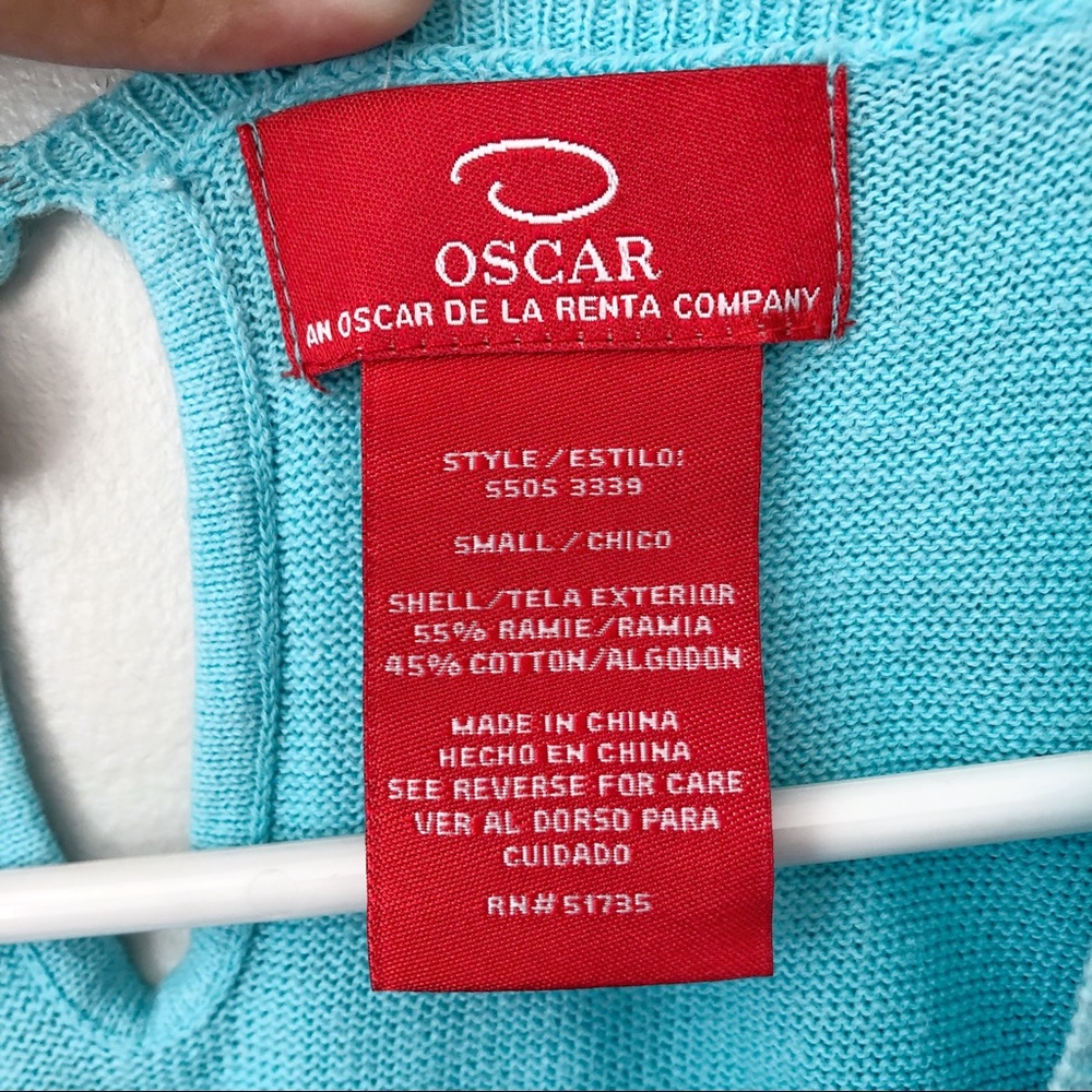 *SOLD* Oscar de la Renta Sleeveless Sweater Small - Picture 5 of 5